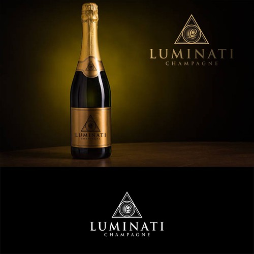 champagne logo design - Lumimati Design by duatigade