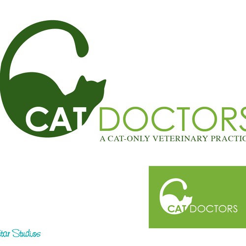 Cat lovers!  Create a simple yet elegant cat logo for a cat only veterinary hospital. Design by SeaStarStudios