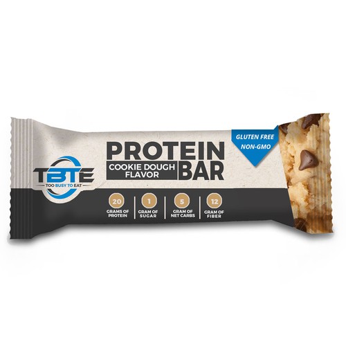 Design a unique protein bar wrapper for Too Busy To Eat Design von CobyStar