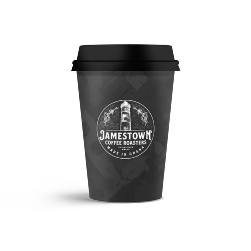 Coffee To-Go Cup Design for Cafe in Ghana Diseño de Plush Design