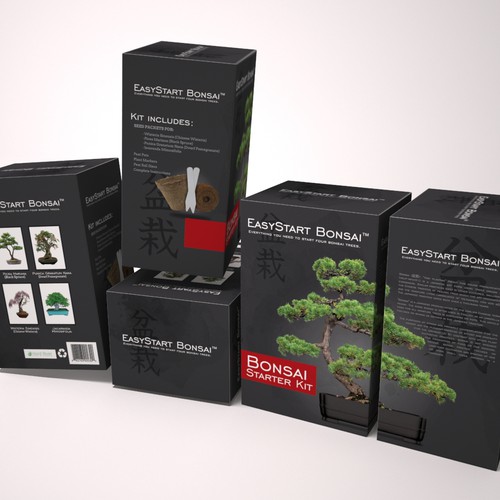 Design Box for a Bonsai Tree Starter Kit Design by JCE Graphics