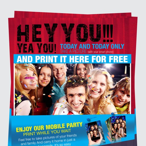 Create an instructional/informational poster for my photo booth business. Design by paanos team