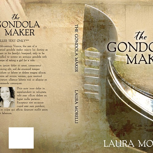 Book cover for The Gondola Maker: A novel set in 16th-century Venice Design by TeaBerry