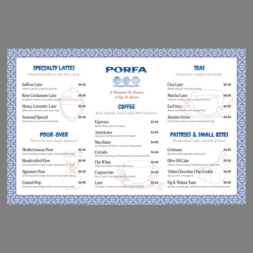 Menu contest entry by bpgraphiczone