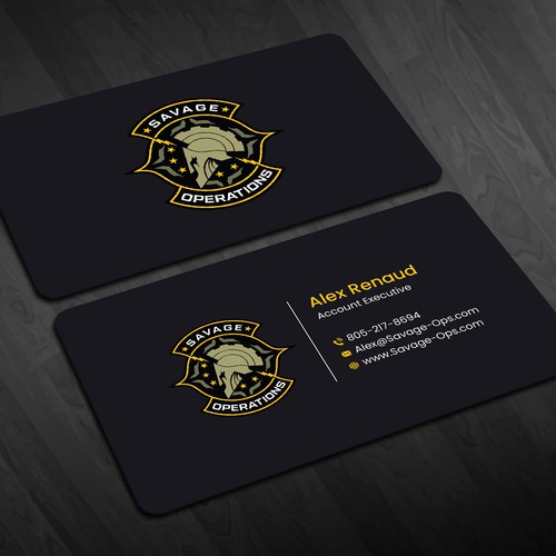 Business Card & Letterhead for Armed Security Agency Design by Design_SKR