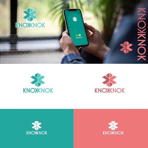 New Social Property Search App Logo NEEDED! Knok Knok Design by OPIEQ Al-bantanie