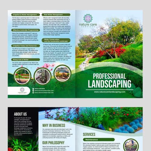 Nature Care brochure Design by tumpa mistry