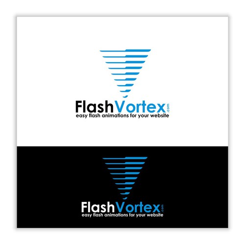 FlashVortex.com logo デザイン by kehran