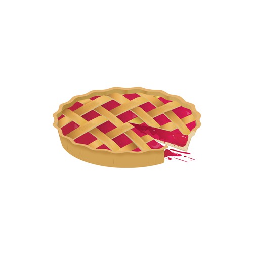 Have a slice of tasty pie Design by Shisiouk