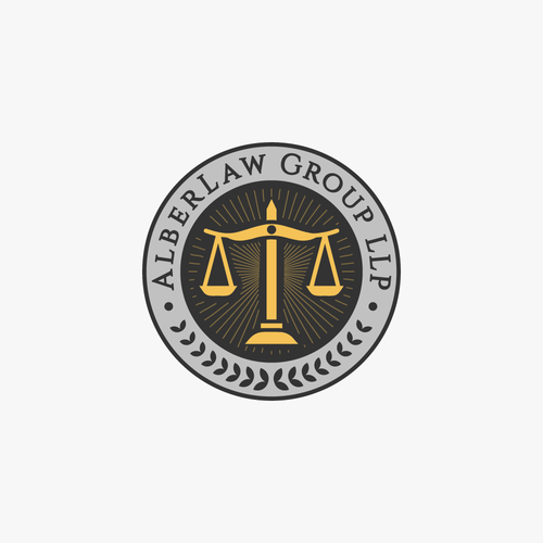 Law office firm logo keep Alber Law separate it looks better Design by Muthanna Saqr