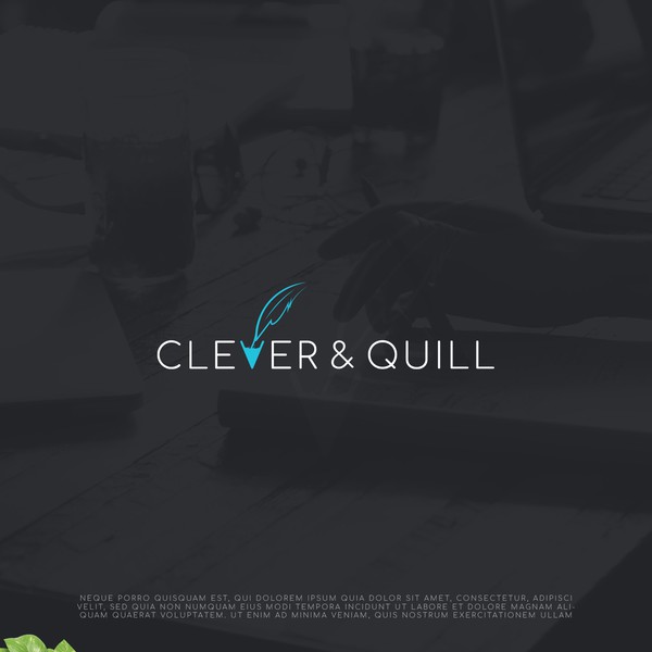 The logo for a freelance writer, editor, and graph maker