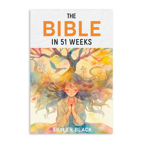 Painterly Book Cover for Yearlong Women's Bible Study Design by El Pavlovskaya