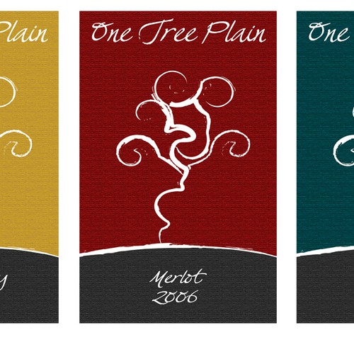 One Tree Plain wine label Réalisé par Voxel Labs