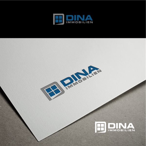 Design by Miss Art™ titled "DINA IMMOBILIEN"