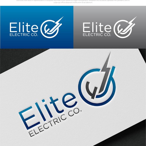 Elite Electric Co. Logo Design Design by GivenChy