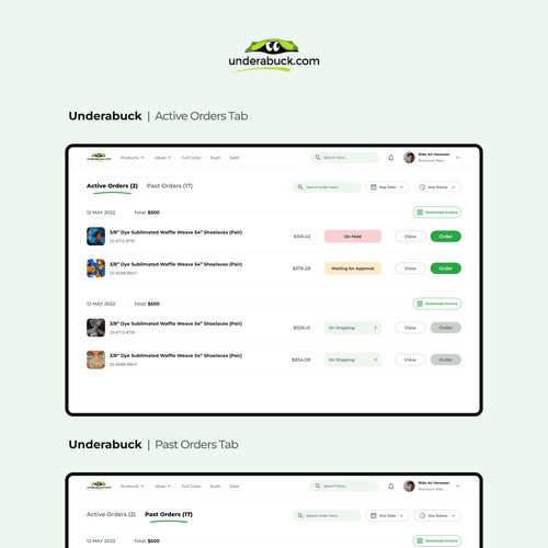 Easy to use Customer Account Page Design by ridoariherawan