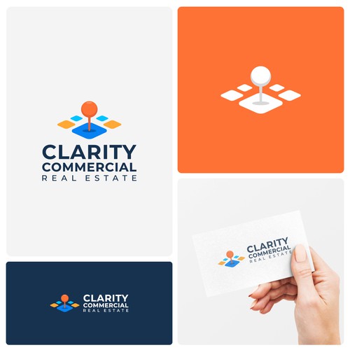 Logo + Brand Guide for Clarity Commercial Real Estate Design by Oranye Putih