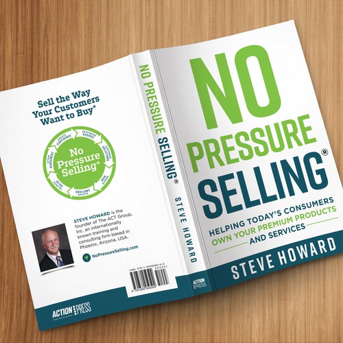 Create an updated professional Book Cover for No Pressure Selling Design réalisé par U.T