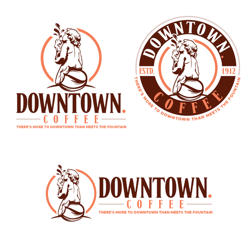 Vintage, Retro Iconic design with an artistic flare for Downtown Paris, TX Coffee House Design by bentosgatos
