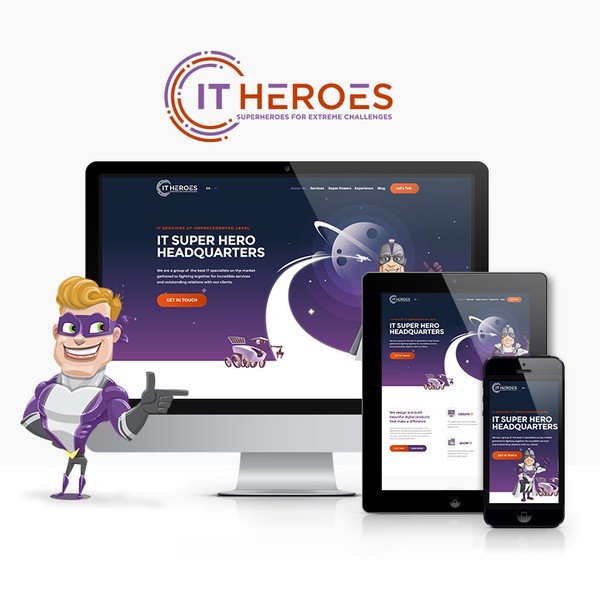 Design by set4net titled "Website design for IT agency"