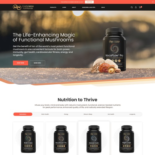 Design the "sexiest" and most powerful health supplements website on the planet Design by netGuruMedia