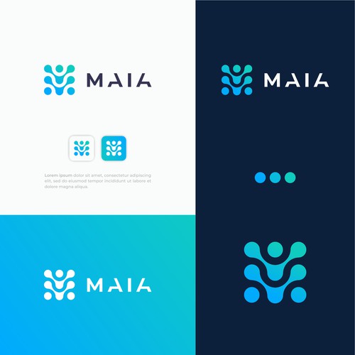AI Group at MIT logo, looking for logo that will appeal to technical students. Diseño de khris™