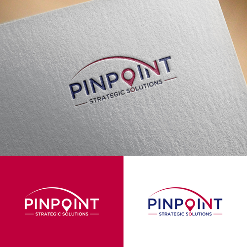 technical business consulting logo showing expertise for PINPOINTing the right problem to solve. Design by Efi*