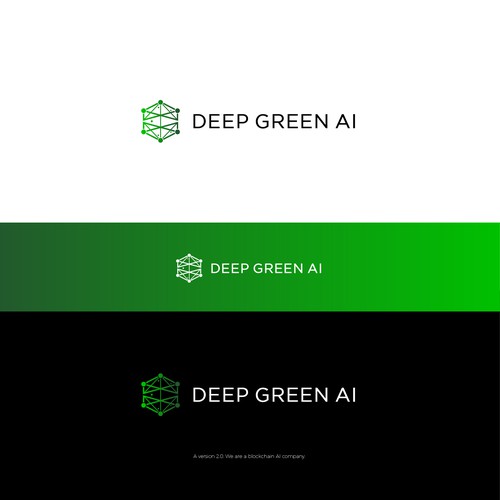 Design Blockchain AI logo v2.0 redesign di benyairdesign