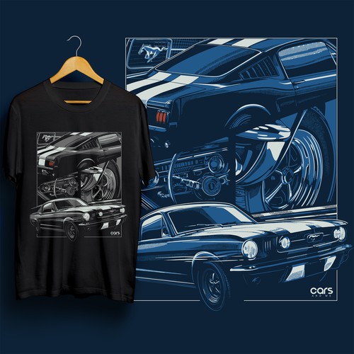 mustang t shirt designs