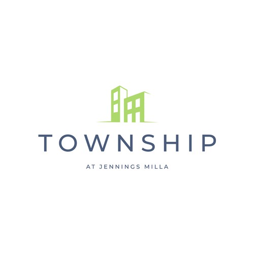 Logo design for new construction rental community of high-end townhomes Diseño de thetamlika®