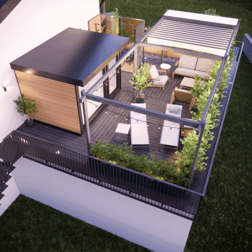 Ideation: Roof Top Terrace Design by D_MANN™