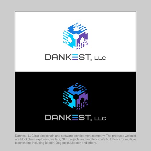 Logo design for blockchain software development company Design by bersyukur