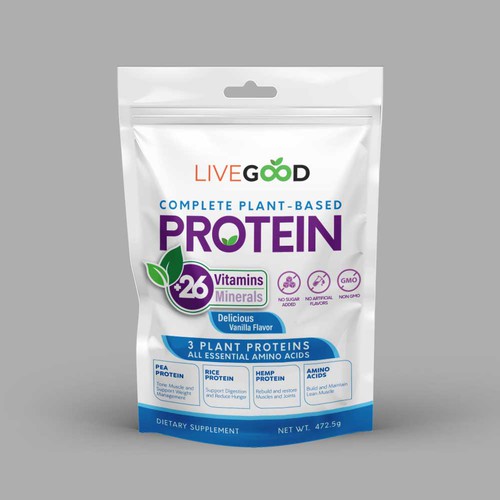 ***GUARANTEED PRIZE*** - LABEL DESIGN for Protein Powder -*****NEW***** Design by JamPasir