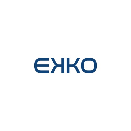 SIMPLE LOGO - ekko Letters then dm after Design by S A P I E N S