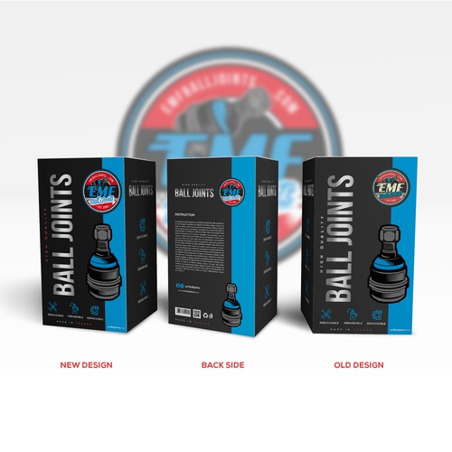 Artwork Design for Automotive Ball Joint Packaging Design by Trifecta Design