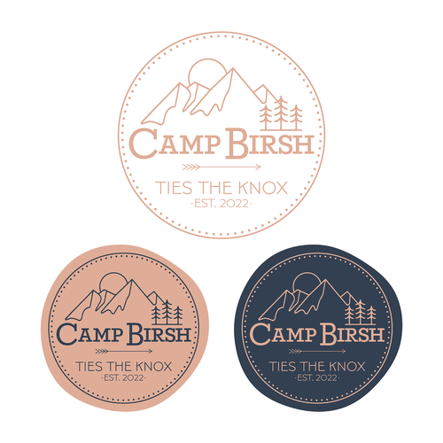 Design Our Camp-Themed Wedding Logo! Design by Sabrina Deixis