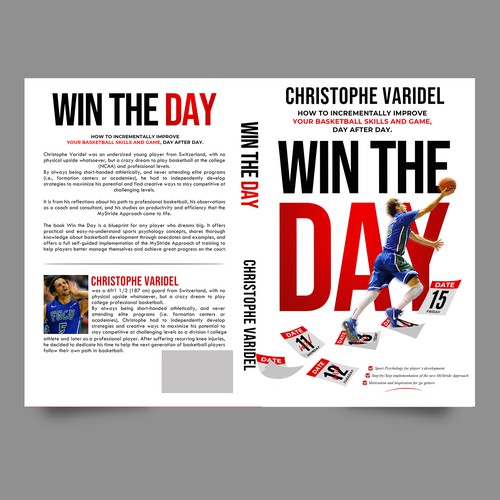 Book design - A book about basketball improvement and sport psychology Design by Yna