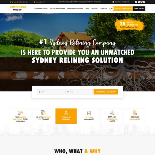 ⭐ SYDNEY PLUMBING COMPANY NEEDING FRESH NEW WEBSITE Design by Webwooter™