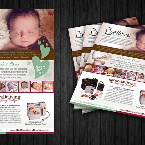 Create the next postcard or flyer for Red Raspberry Boutique Design by isuk