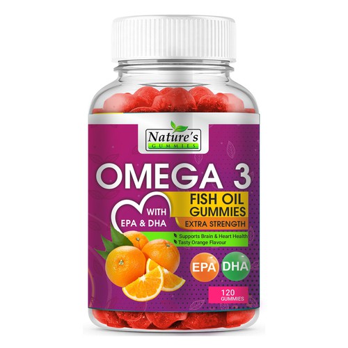 Design Tasty Omega 3 Fish Oil Gummies Design needed for Nature's Gummies di Hanisha P Patel