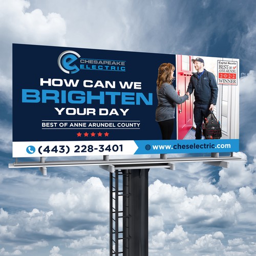 Chesapeake Electric Billboard Design by Brainovative