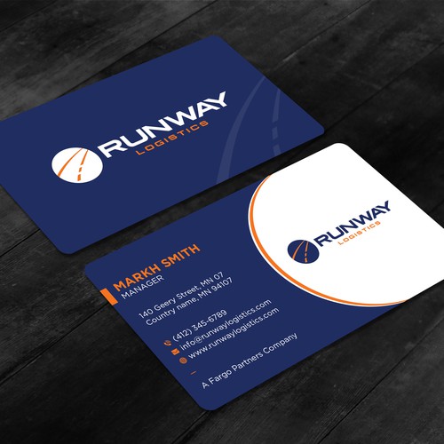 Runway Logistics Business Card Design by prosenjit_P