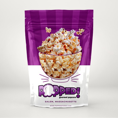 Lets make a POPPIN' popcorn bag design! Design by SamArt❄️