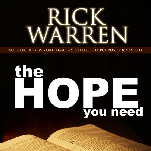 Design Rick Warren's New Book Cover Diseño de schlotterdesign