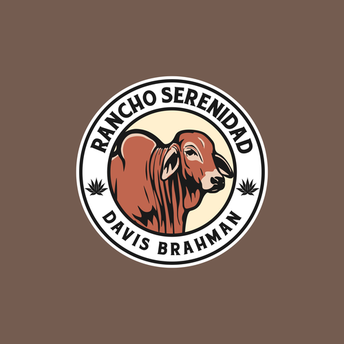 "Rancho de ganado Brahman premium" winning Logo design