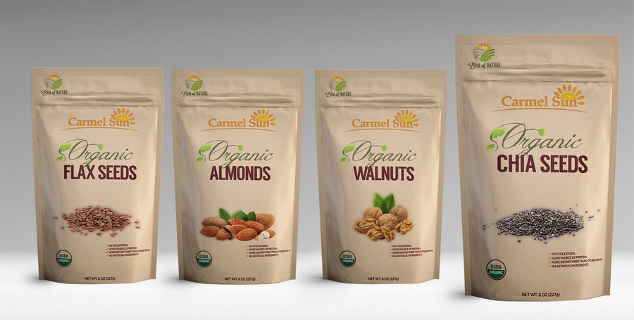 Dried Fruits and Nuts in Pouch | Product label contest