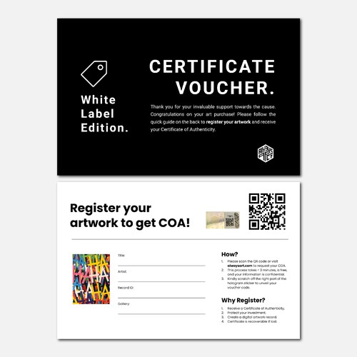 Certificate Voucher Design por rozenschnee