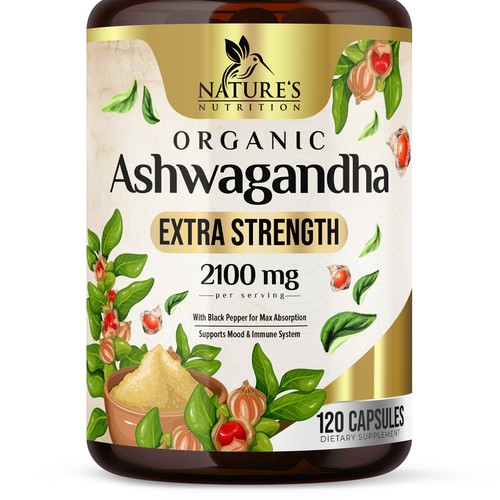 Ashwagandha Design Needed for Nature's Nutrition Design by UnderTheSea™