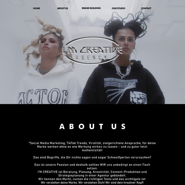 Simple Landing Page "Im Creative"