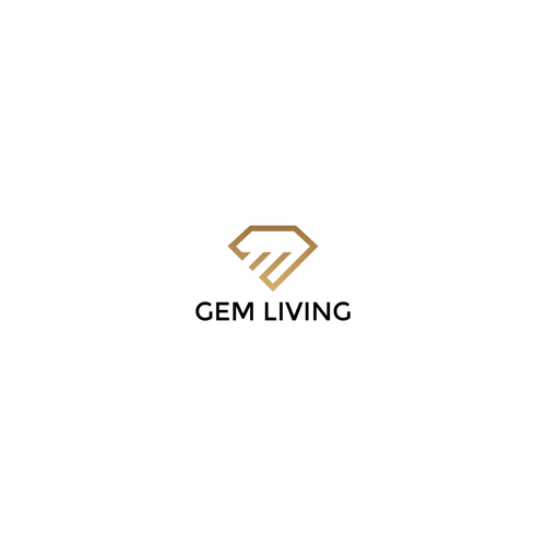 Geometrical, minimalist, modern brand design for Gem Living Design by Alfienock